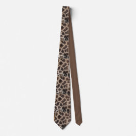 Giraffe Skin Pattern Neck Tie Slips