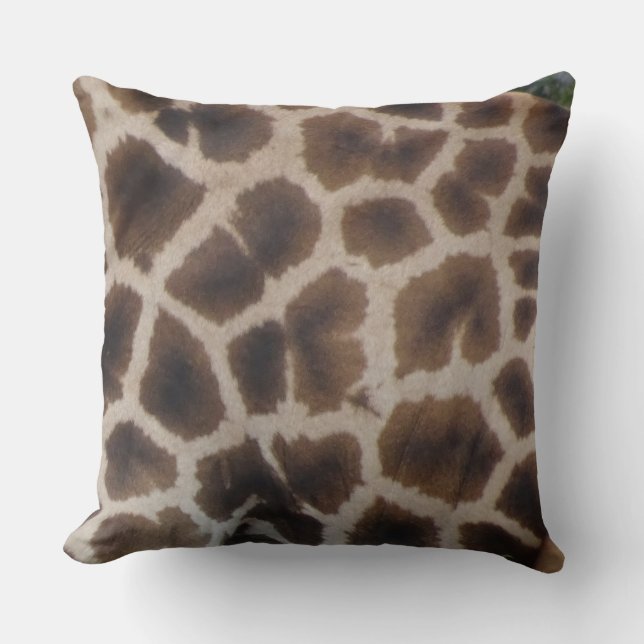 Giraffe Skin Pattern Throw Pillow Kudde (Framsida)
