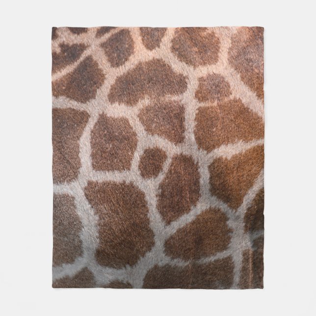 Giraffe skin struktur fleecefilt (Framsidan)
