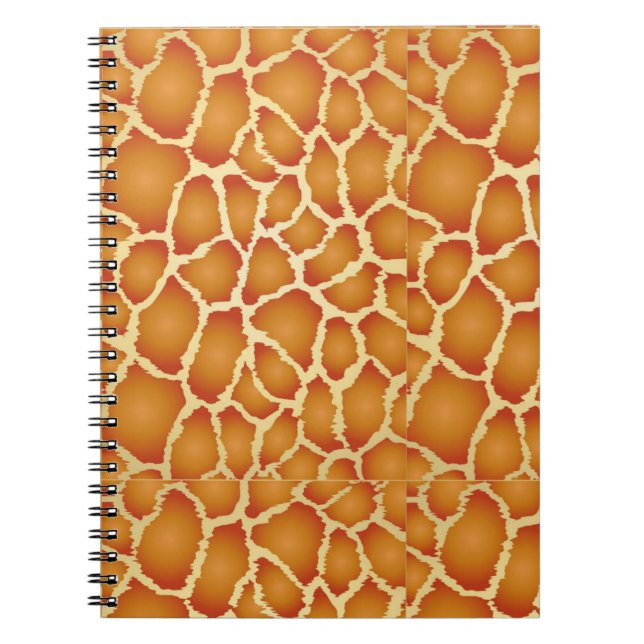 Giraffe Skin Struktur Mönster Anteckningsbok (Framsidan)