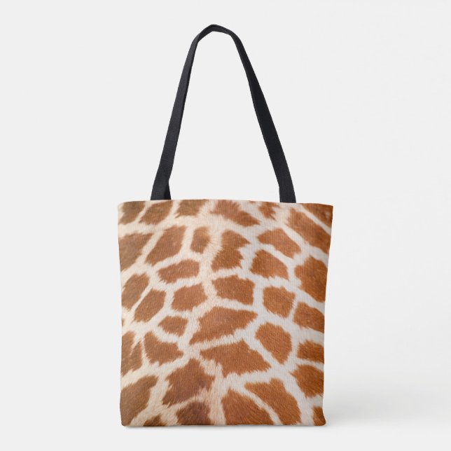 Giraffe Skin Struktur Realistic Mönster-14425 Tygkasse (Baksida)