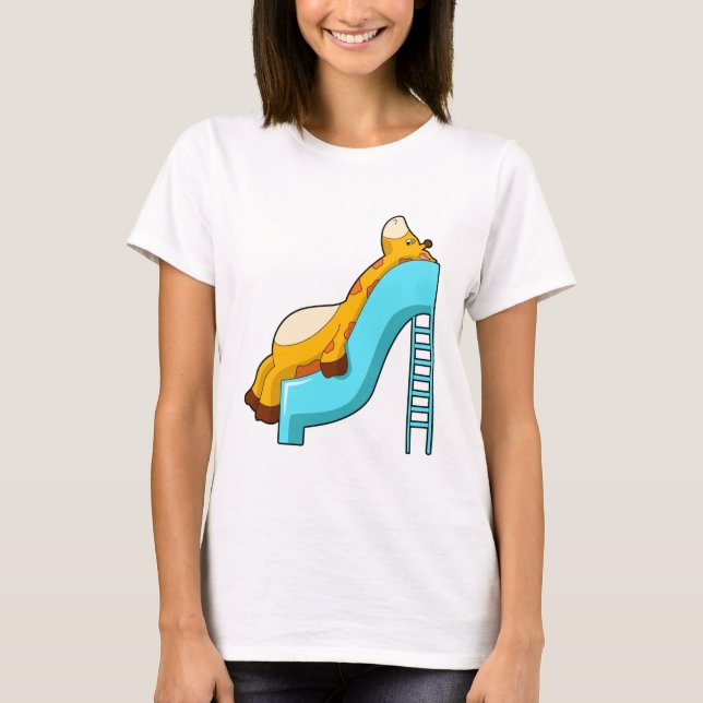 Giraffe Slide T Shirt (Framsida)