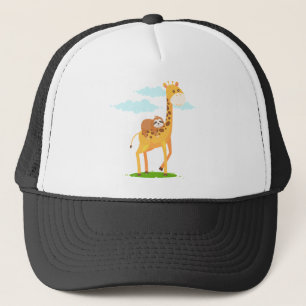 Giraffe Sloth - För barn Keps