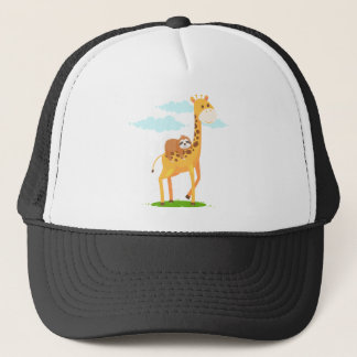 Giraffe Sloth Funny Gift För barn Keps