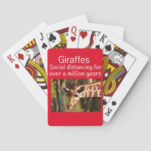 Giraffe Social Avstånd sex fötter av Funnycomb Casinokort