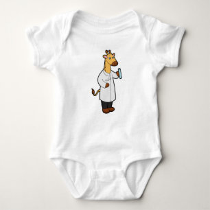 Giraffe som Doktor med provrör T Shirt