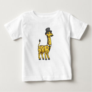 Giraffe som gentleman med Hat, Tie och Mustache T Shirt