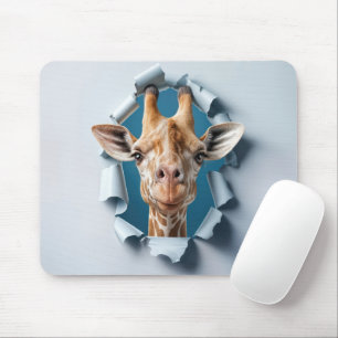 Giraffe som kommer från ett Pappert Hål Musmatta