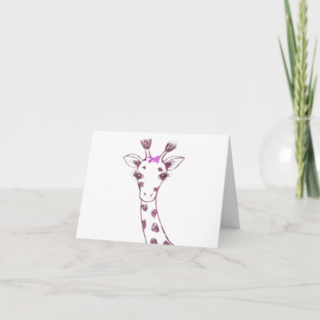 Giraffe söt sarkastisk design meddelande (Framsida)