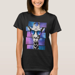 Giraffe Space Glass Galaxy Sunglass Memman T Shirt