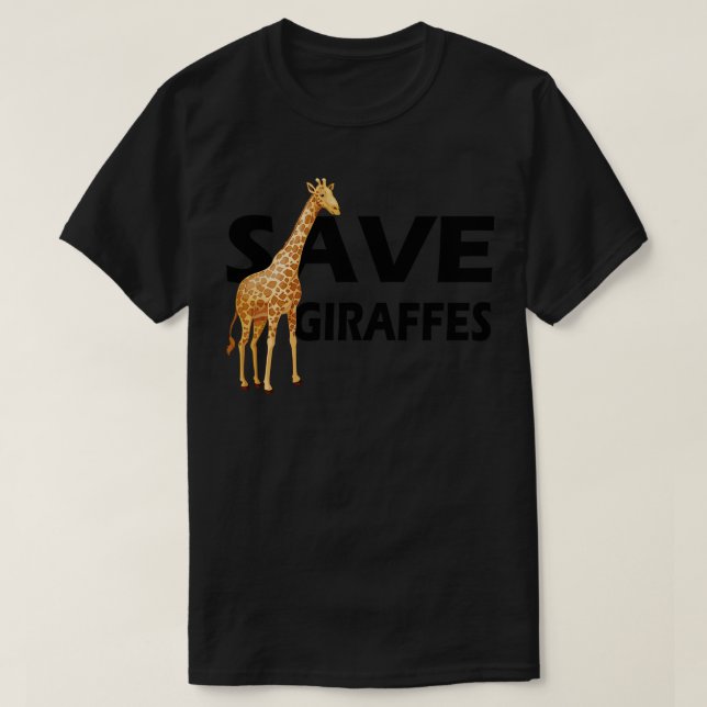 Giraffe Spara Giraffes T Shirt (Design framsida)