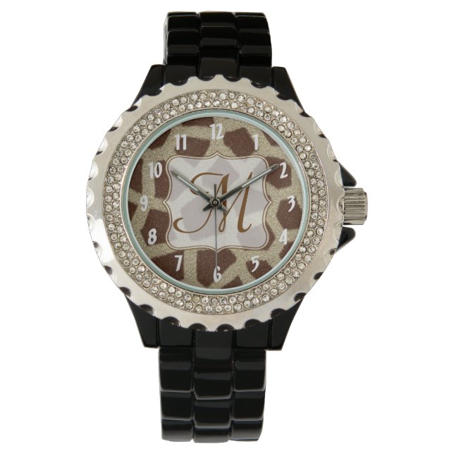 Giraffe Spot Animal Print Vild katt Safari Watch Armbandsur (Framsida)