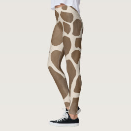 Giraffe Spots Print Mönster Leggings