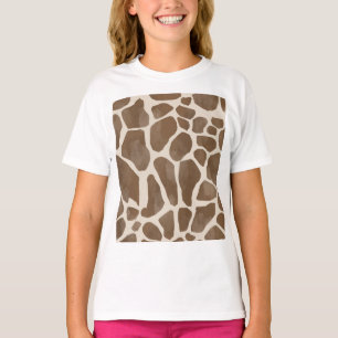 Giraffe Spots Print Mönster T Shirt