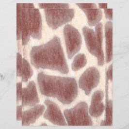 Giraffe Spots Stationery, Skrapbok Papper