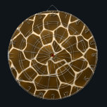 Giraffe Spots Vild Safari Animal Skin Skriv ut Darttavla<br><div class="desc">Denna slående giraffskal i mönster fångar kärnan i en av naturens grövsta giganter. Med djupa brunfläckar mot guldgrädde-färgad päls återspeglar det den stora giraffens skönhet - ett djur som är älskat för sin unika elegans och milda styrka. Giraffes symboliserar nåd, intuition och perspektiv, eftersom de kan upptäcka potentiella faror från...</div>