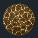 Giraffe Spots Vild Safari Animal Skin Skriv ut Darttavla<br><div class="desc">Denna slående giraffskal i mönster fångar kärnan i en av naturens grövsta giganter. Med djupa brunfläckar mot guldgrädde-färgad päls återspeglar det den stora giraffens skönhet - ett djur som är älskat för sin unika elegans och milda styrka. Giraffes symboliserar nåd, intuition och perspektiv, eftersom de kan upptäcka potentiella faror från...</div>