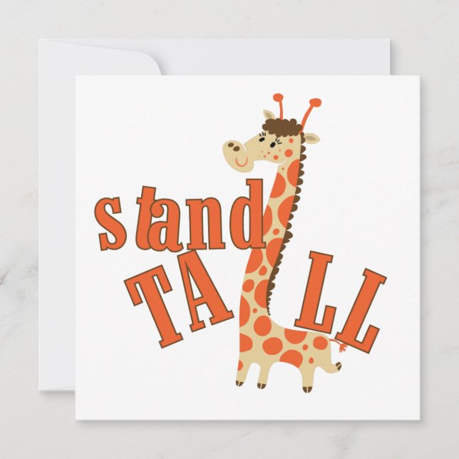 Giraffe stand Tall (Framsida)