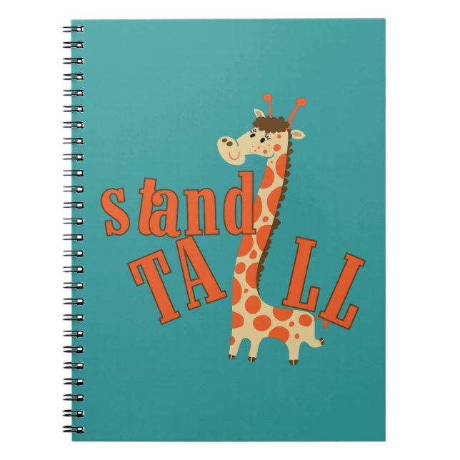 Giraffe stand Tall Anteckningsbok (Framsidan)