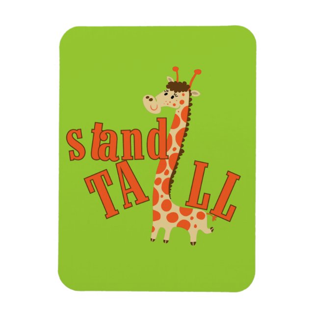 Giraffe stand Tall Magnet (Vertikal)
