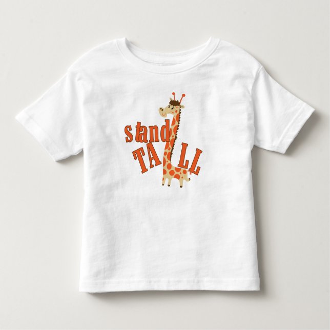 Giraffe stand Tall T-shirt (Framsida)