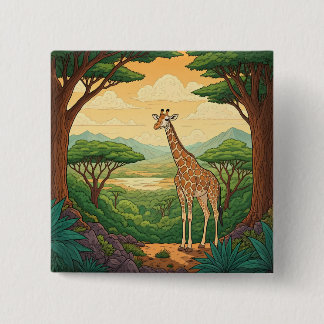 Giraffe standing in a wilderness setting knapp