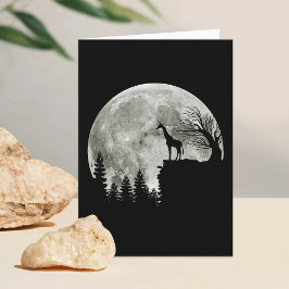 giraffe standing on moon halloween kort