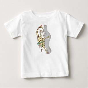 Giraffe Sten klättring T Shirt