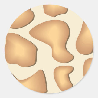 Giraffe Sticker Runt Klistermärke