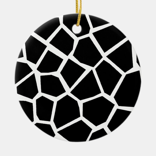 Giraffe Struktur Julgransprydnad Keramik (Framsidan)