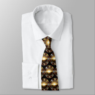 Giraffe Sunset Afrika Circle Neck Tie Slips