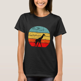 Giraffe Sunset Safari Resa African Animals T Shirt
