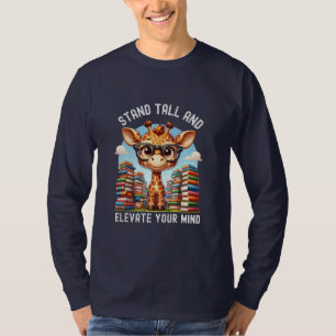 Giraffe T-Shirt, Nature Älskare Shirt, Animal Prin T Shirt