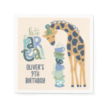 Giraffe Tea Party Barns födelsedag Party