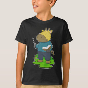 Giraffe Teacher Bok T Shirt