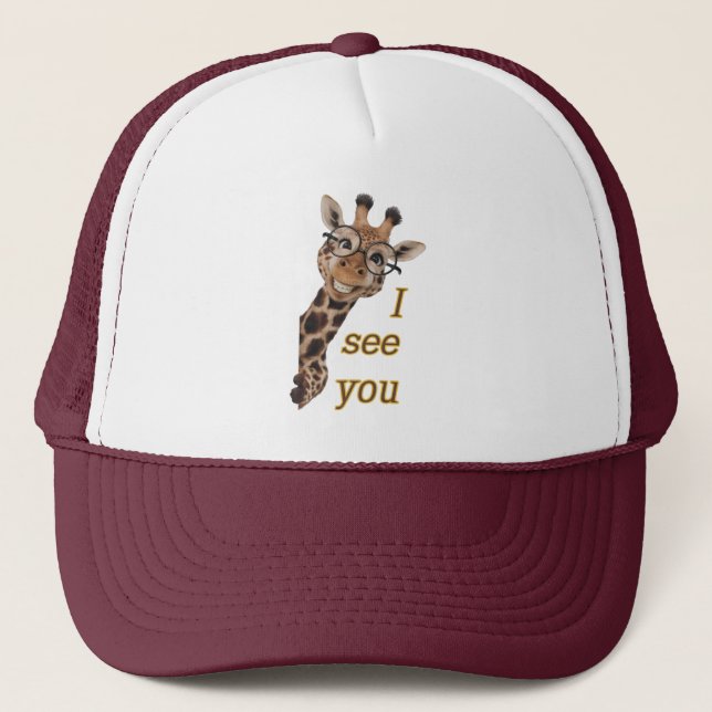 Giraffe.Text.Jag ser dig Keps (Framsida)