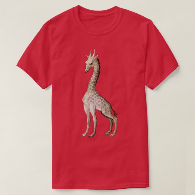 Giraffe the Garden of Delight Jerome Bosch T Shirt (Design framsida)