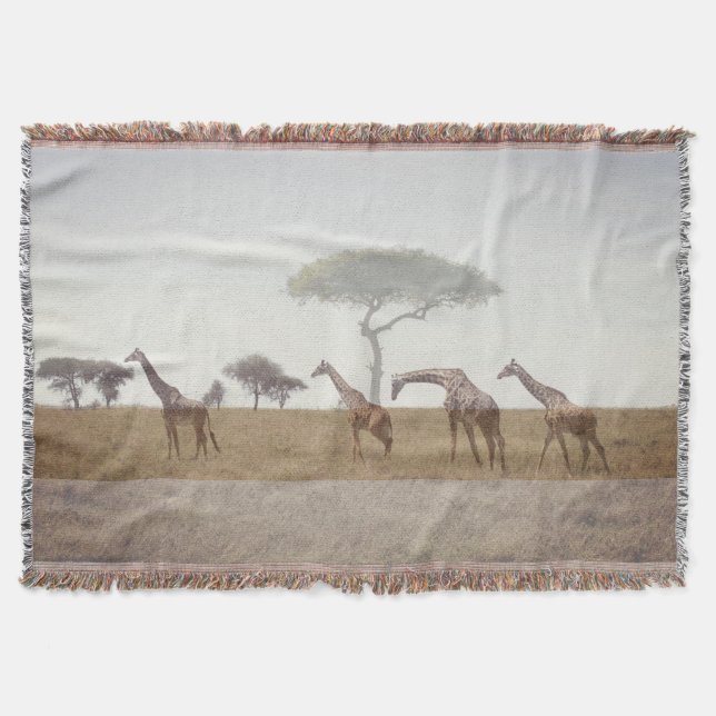 Giraffe Throw Blanket Filt (Framsidan)
