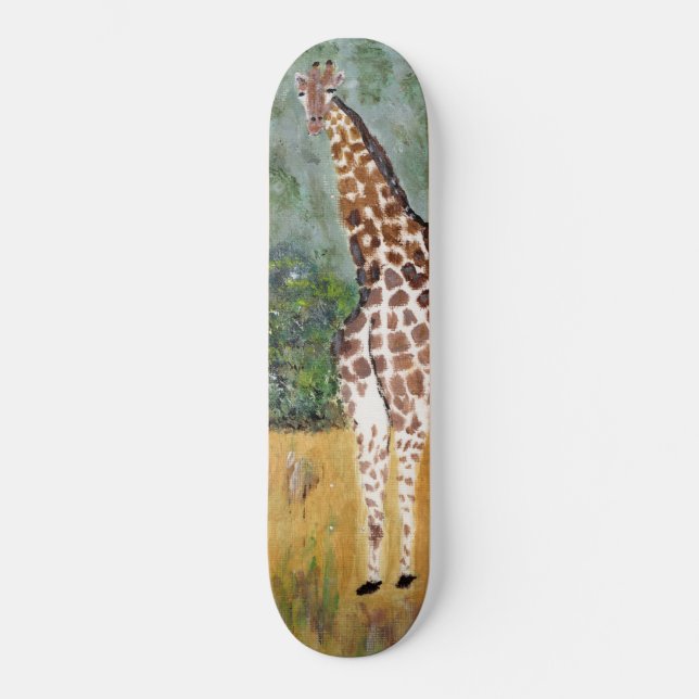 Giraffe tittar skateboard (Framsida)