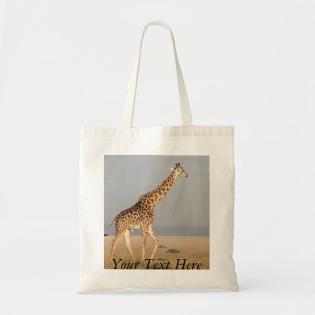 Giraffe Tote Bag Tygkasse (Framsidan)