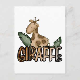 Giraffe Tshirts och Gifts Vykort