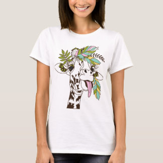 Giraffe tunga - söta och roliga djur för älskare t shirt