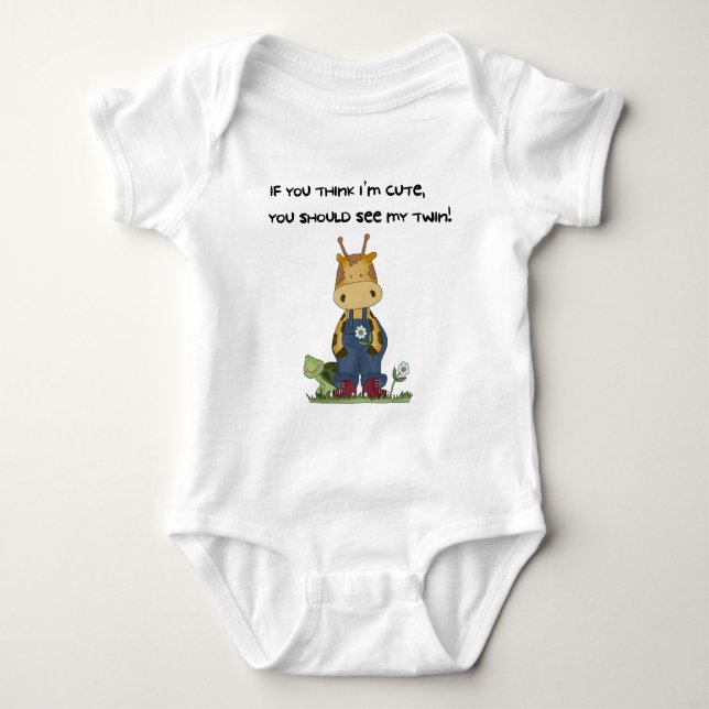 giraffe twin tee shirt (Framsida)