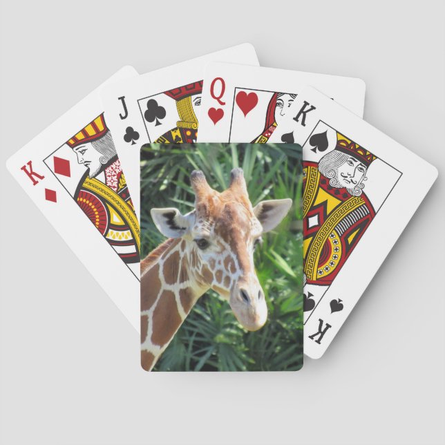 Giraffe - Uppspelningskort för cyklar Casinokort (Baksidan)