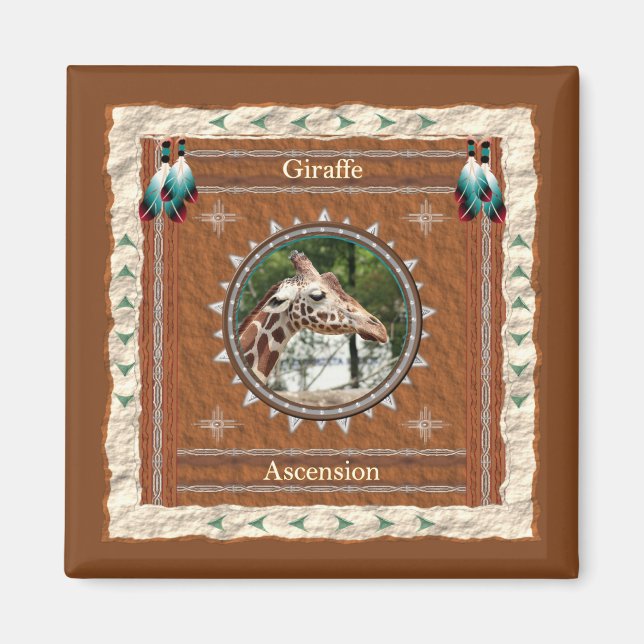 Giraffe Uppstigningsenergi  Magnet (Framsidan)