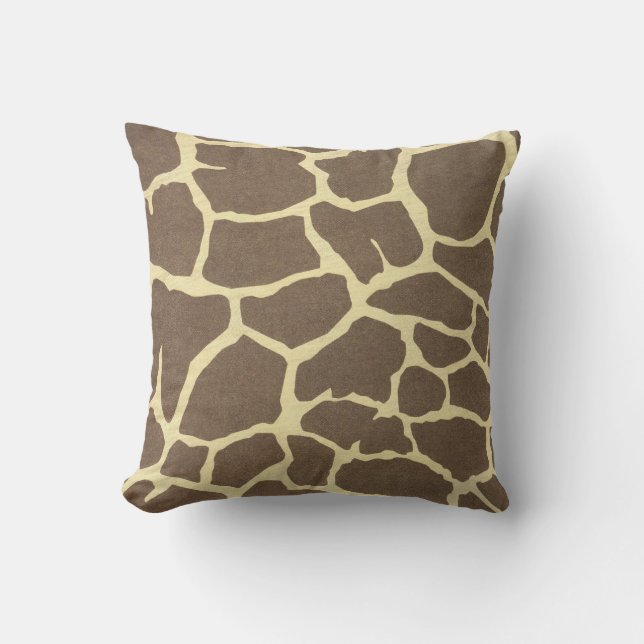 Giraffe-utskrift Kudde (Framsida)