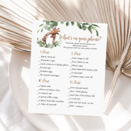 Giraffe vad är på ditt mobila spel?