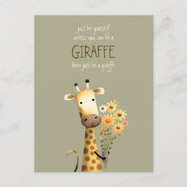 Giraffe - var rolig vykort