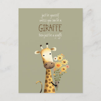 Giraffe - var rolig vykort