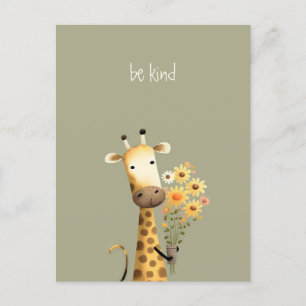 Giraffe - var snäll vykort